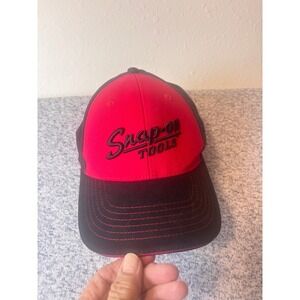 Snap-on Tools Baseball Cap Mens OSFM Red Black Embroidered Snapback Hat